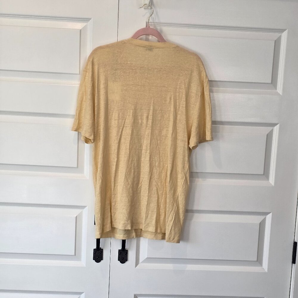 NWT: Sandro Clash Linen Crewneck T-Shirt Size XL - Picture 5 of 6